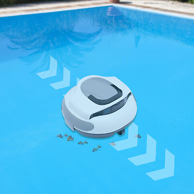 #ad Automatic Cordless Robotic Pool Cleaner Pool Vacuum for Above Ground Pools