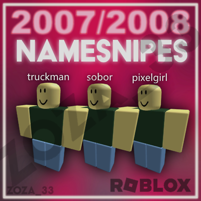 ROBLOX Namesnipe 2006 2007 2008 🔥TRUSTED🔥 CHEAP Rare Unverified
