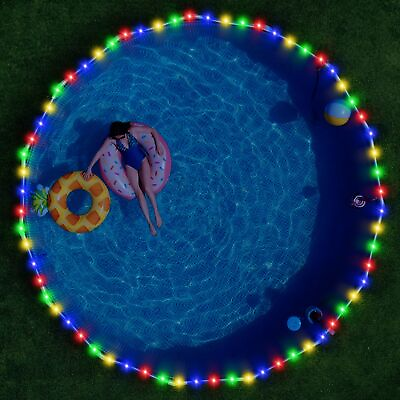 #ad Pool Lights Above Ground Pools Submersible LED Rim Lights with 8 Modes