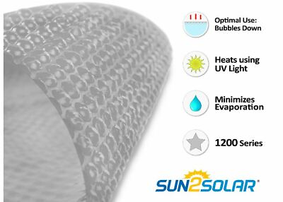 #ad #ad Sun2Solar 10#x27; x 15#x27; Oval Clear Swimming Pool Solar Blanket Cover 1200 Series