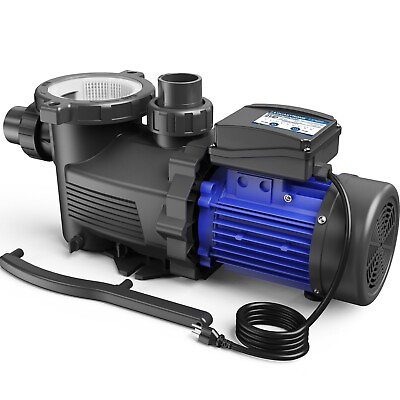 #ad AQUASTRONG 2 HP In Above Ground Pool Pump with Timer 115V 8917GPH High Flo...