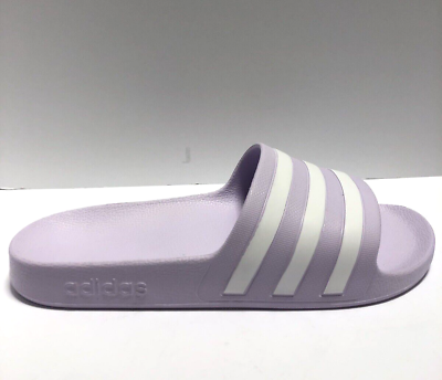 #ad Adidas Women’s Adilette Aqua Slide Sandal White Size 9M