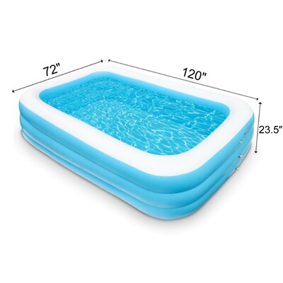 #ad Inflatable Swimming Pool Water Paradise Backyard Summer Pool for Adults And Kids