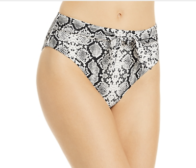 #ad Aqua Swim Women#x27;s Snake Print Sash Tie Bikini Swim Bottom Size XL