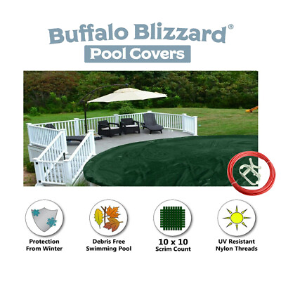 Buffalo Blizzard SUPREME Above Ground Swimming Pool Winter Covers Choose Size