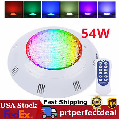 #ad #ad 12V AC 54W ABS RGB Swimming Pool Lights LED Spa Waterproof Lamp Underwater Lamp