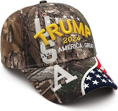 #ad Trump Signature 2024 MAGA Keep America Great Embroidered Donald Trump Cap Unisex