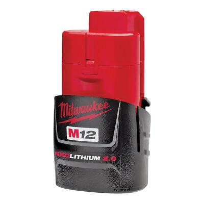 Genuine OEM Milwaukee 48 11 2420 Red Lithium CP 2.0 M12 Battery 12 Volt