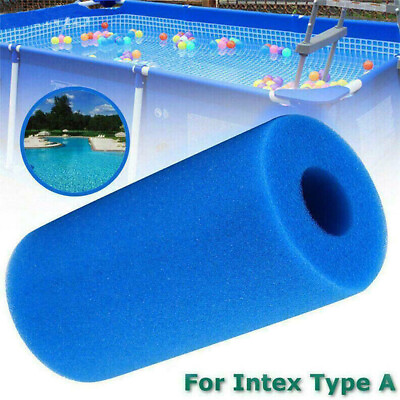 #ad For Intex Type A Reusable Swimming Pool Filter Washable Foam Sponge Cartridge