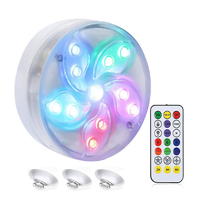 #ad #ad Pool Light Colorful Portable Magnetic Suction Cup Swimming Pool Light 13 Led