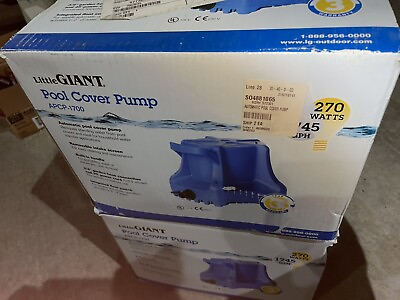 #ad Little Giant 577301 Automatic 1700 GPH Swimming Pool Winter Cover Water Pump