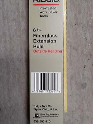 #ad ridgid 73365 #1619 6#x27; fiberglass folding rule switzerland