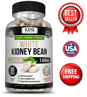 White Kidney Bean Capsule Fat amp; Carb Blocker Appetite Suppressant Weight Loss