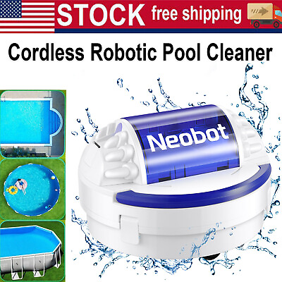 #ad #ad X1 Cordless Robotic Pool Cleaner Automatic Pool Robot Vacuum Dual Motor 120 Mins