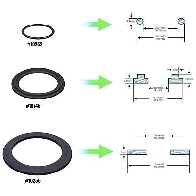 #ad 6Pcs Pool Column Rubber Gasket Rubber Washer with Gasket Pool Pump Plug Washer