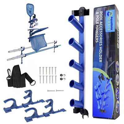 #ad Swimming Pool Accessories Holder Fence Hooks for Pool Equipment Organizer