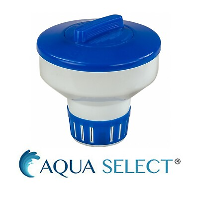 Aqua Select Swimming Pool Floating Chlorinator Hold 3 lb of 3quot; Chlorine Tablets