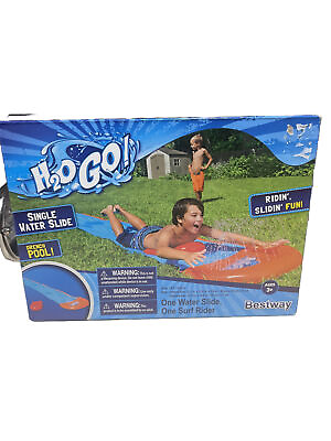#ad Bestway H20 Go Single Water Slide Drench Pool 18 Feet New in Box