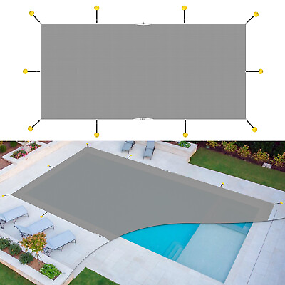 #ad #ad Rectangle Winter Pool Cover Gray Heavy Duty Safety for Inground Swimming Pool