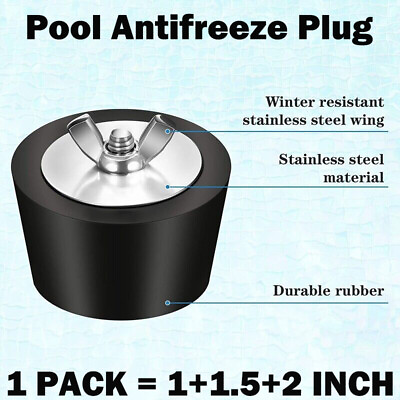 #ad 3PCS Winter Rubber Expansion Plug For Pools amp; Spas For Pool Return Skimmer