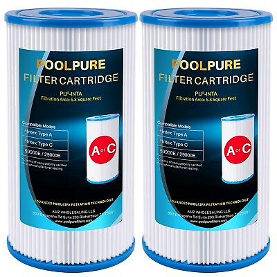 #ad Type A or C Filter Fit for Intex 29000E 59900E Easy Set Pool Filters POOLPURE