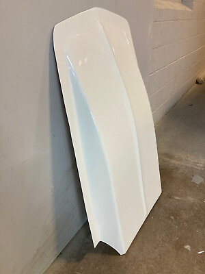 Cowl Hood Scoop White gelcoat fiberglass Z28 4inch tall universal fit Made in US