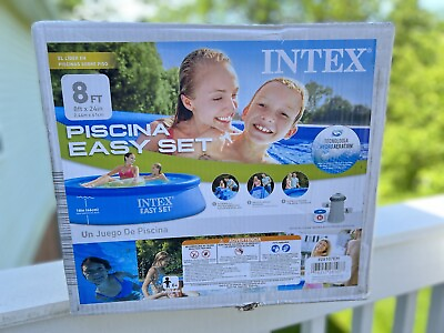 #ad #ad Intex 8ft x 24in Easy Set Inflatable Swimming Pool w Pump BRAND NEW SHIPS TODAY