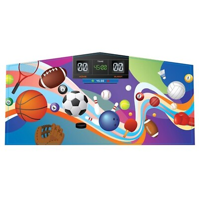 #ad Commercial Inflatable Art Panel Sports Ball Vinyl Banner For 13x13 Bounce Houses