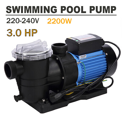 #ad 3 HP 10038 GPH In Above Ground Swimming Pool Pump 220 240 Voltage STP