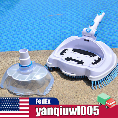 #ad #ad Swimming Pool Vacuum Brush Suction Head Cleaner Manual Cleaning Portable Tool