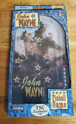 #ad John Wayne Tabletop Pinball Game The Duke Collectors by Schylling 1978 2005 NEW