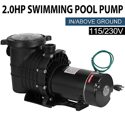 Hayward 2.0HP Swimming Pool Filter Pump Motor w Strainer Generic In Above Ground