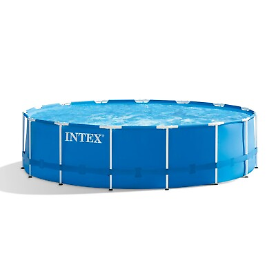 #ad #ad Intex 15#x27; x 48quot; Metal Frame Above Ground Pool with Filter Pump