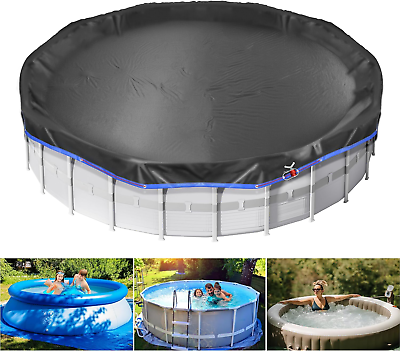 #ad 15 Ft round Pool Cover Solar Covers for above Ground Pools Summer Pool Cover P