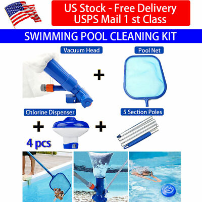 #ad 4pcs Swimming Pool Cleaning amp; Maintenance Accessories Set Kit