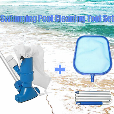 #ad Swimming Pool Kit with Vacuum Head and Pole Cleaning Cleaner Maintenance Tools