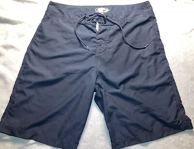 #ad Oakley Mens Navy Blue Swim Surf Outdoor Shorts Size 36