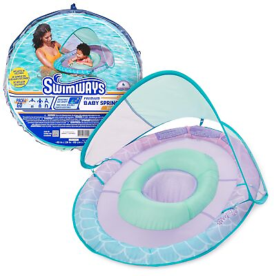 #ad #ad Baby Spring Float with Canopy amp; UPF Protection Swimming Pool Accessories