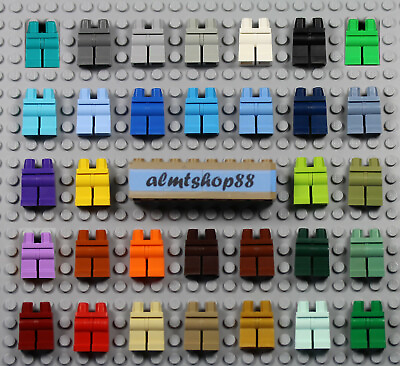 LEGO Minifigure Legs PICK YOUR COLORS Plain Solid Pants Body Parts Hips