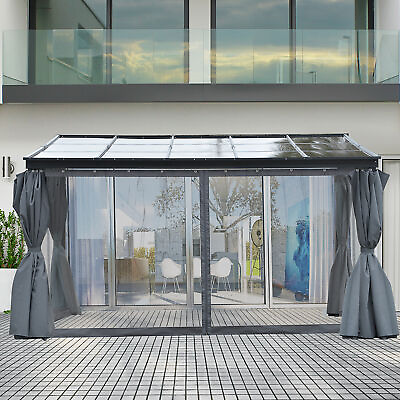 #ad #ad Backyard Patio Porch Outside Cabana w Durable Aluminum Roof amp; Netted Curtain