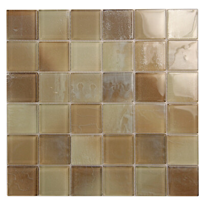 #ad Swimming Pool Tile Extant 2x2 Square Bathroom Shower Wall Floor Backsplash Beige