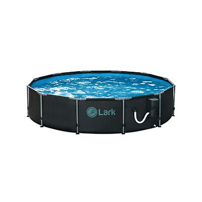 #ad Lark 12#x27; ft. x 30quot; inch Metal Frame Backyard Above Ground Swimming Pool with ...