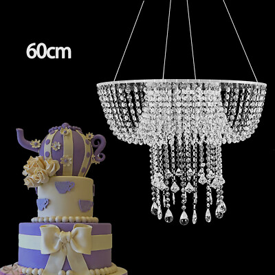 #ad Wedding Cake Stand Acrylic Crystal Hanging Stand Romantic Hanging Cake Display