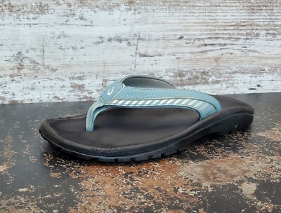 Youth Olukai Ohana Sandals Shoes Sz 2Y 3Y Eur 34.5 Used Slides Flip Flops