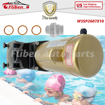 #ad Powerful Pool Pump W3SP2607X10 1 HP Single Speed For 115V 230V Swimming Pools