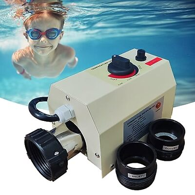 #ad Pool Heater 3KW 220V 240V Electric Pool Water Heater Upgrade Portable Consta...