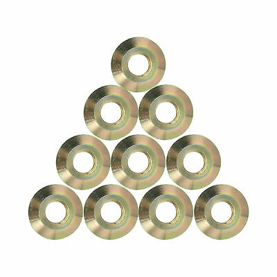 10 Pack Brass Anchor Collar Flange For Swimming Pool Cover Deck Anchors