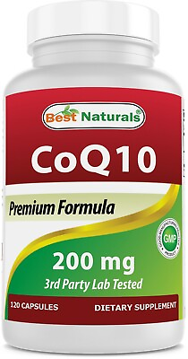 Best Naturals CoQ10 200 mg 120 Capsules
