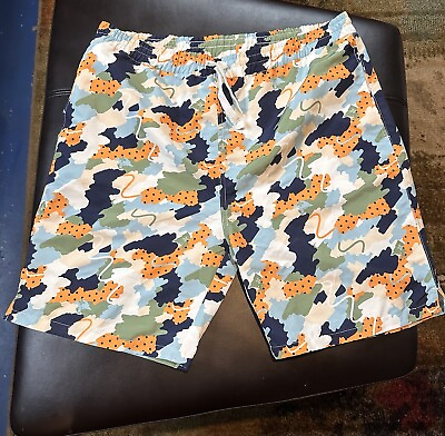 #ad Mens LRG Lifted Research Group Camouflage Swimming Trunks Sz Large NWT