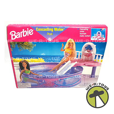 #ad #ad Barbie Cascading Water Pool Playset Mattel 1998 #67706 91 NRFB